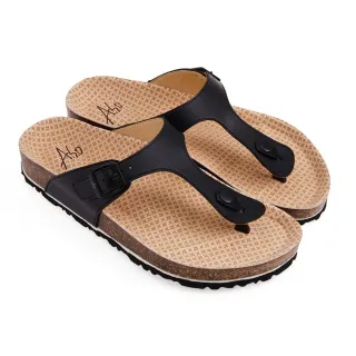 【A.S.O 阿瘦集團】A.S.O 足健康系列-夾腳拖鞋(男鞋_黑色)