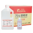 【克司博】75%酒精液 6桶+500ml 1瓶(4000ml/桶+500ml/瓶 防疫清潔)