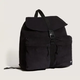 【VANS 官方旗艦】Scatter Backpack 黑色燈芯絨後背包