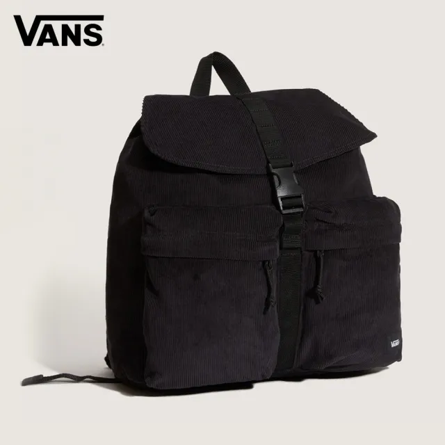 【VANS】官方旗艦 Scatter Backpack 黑色燈芯絨後背包