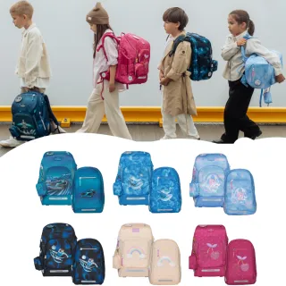 【Beckmann】AIR FLX 擴充護脊書包20-25L+Gym12L輕便後背包(挪威書包/郊遊包/幼兒後背包)