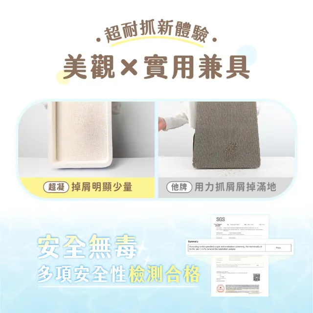 【超凝小姐】夏日系列貓抓板 61x34x10cm(貓咪玩具 寵物玩具)