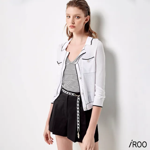 【iROO】經典打摺短褲裙