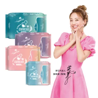 【Sweetie舒芯】6+6包 無涼感Plus 超薄抑菌衛生棉、護墊(15.5cm/24.5cm/29cm/34cm)