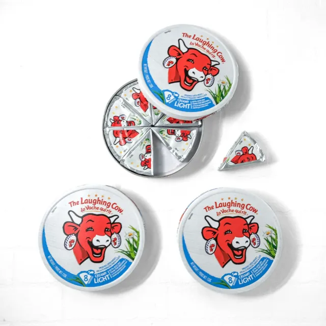 【The Laughing Cow 笑牛】『京原起司』法國笑牛圓乾酪_8片裝(乳酪、起司、抹醬)(效期2026/09/14)