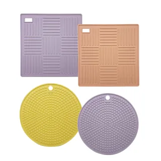 【LocknLock 樂扣樂扣】官方直營 粉彩矽膠隔熱墊/方形/圓形(四款任選)