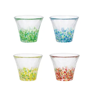 【ADERIA】日本津輕 手作清酒杯4款任選/1入(玻璃杯 手工杯 清酒杯 日本杯 玻璃杯 彩色玻璃杯)