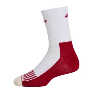 【asics 亞瑟士】SPEED中筒襪 男女中性款 跑步配件(3013B316-101)