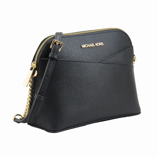 【Michael Kors】新款優雅防刮斜背包(黑金LOGO)