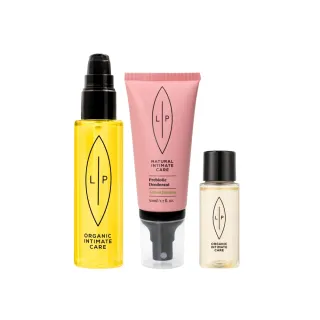 【LIP Intimate Care 瑞典私密護理】唇淨私密茉莉淨味組(茉莉益生元噴霧+沙棘護理油75ml+益生元護理油30ml)