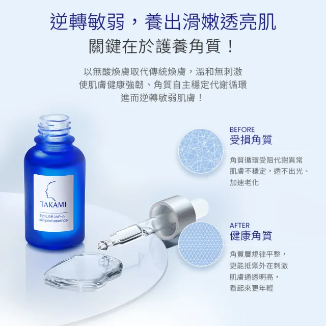 【TAKAMI】官方直營 角質護養精華組(小藍瓶30ml+C+E精華 30ml)