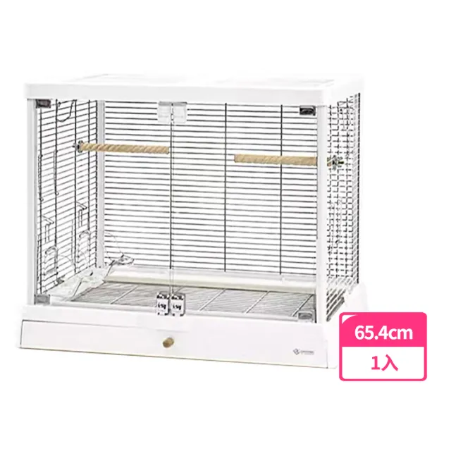 鳥籠 Dayan 達洋】全景鋼化玻璃不鏽鋼鳥籠B6045SS(鳥籠不鏽鋼鳥籠透明鳥籠