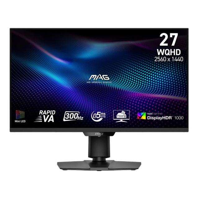 【MSI 微星】MAG 274QPF X30MV 27型 300Hz 電競螢幕(WQHD/Adaptive sync/0.5ms/HDR)