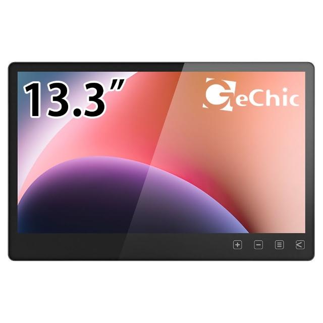 GeChic給奇創造 T131B GeChic 給奇創造 T131B 是一款小巧高效的 IPS 平面顯示器,尺寸小於 20 吋,適合商務旅行或輔助使用。解析度 1920x1080 (FHD) 以下,提供清晰影像;HDMI 輸入介面,連線簡單便捷;無 HDR 設計,聚焦輕薄便攜,完美搭配筆電或遊戲裝置。