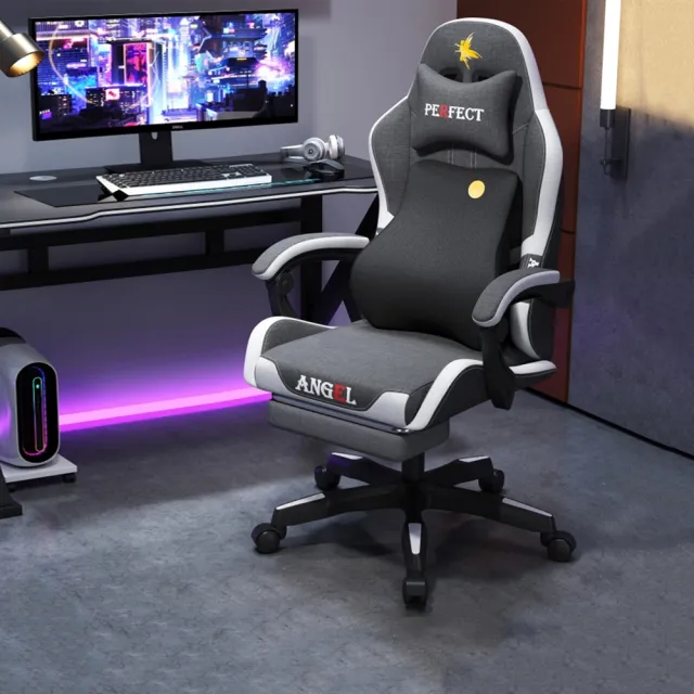 【小不記】旗艦版/附腳靠+腰靠(電腦椅 電競椅 辦公椅 升降椅 書桌椅 可躺電腦椅 人體工學椅 辦公躺椅 椅子)