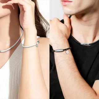 【&MORE 愛迪莫】Mega Power 經典健康手環.手鍊(白鋼/鈦鍺/能量/禮物)