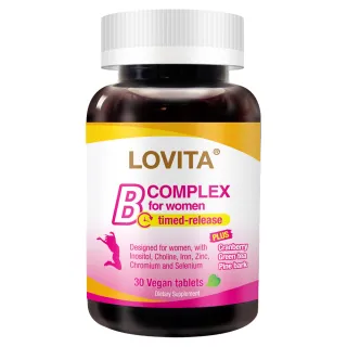 【LOVITA愛維他】女性新型緩釋美妍活力B群(30錠)