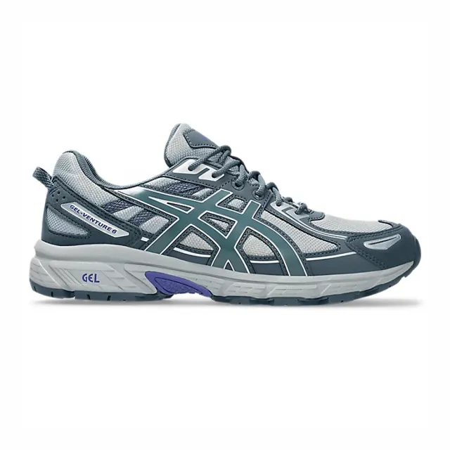 【asics 亞瑟士】Gel-venture 6 男女 運動休閒鞋 舒適 灰 藍綠(1203A438-029)