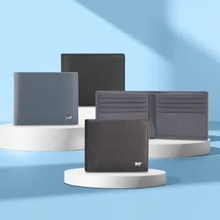 【BRAUN BUFFEL 德國小金牛】父親節限定 專櫃輕薄真皮夾多卡窗格男夾短夾(多款任選)