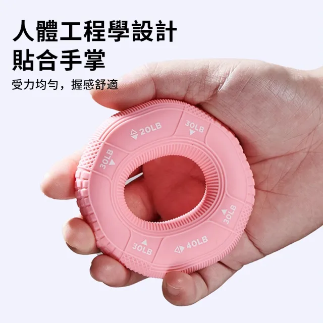 【QMVF】防滑矽膠握力圈 肌耐力訓練 三力度握力圈 握力器 握力環 練臂肌訓練 復健握力球 手指康復訓練器