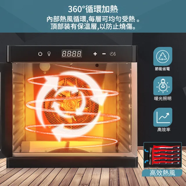 【Felsted 菲仕德】商用乾果機 8層果乾機(可視窗 乾果機 果乾機 食物烘乾機 食品乾果機)