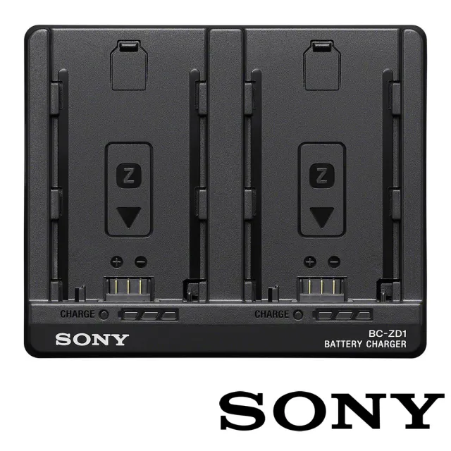 【SONY 索尼】BC-ZD1 原廠 NP-FZ100 雙充鋰電池充電器 (公司貨) 可一次充兩顆 NP-FZ100