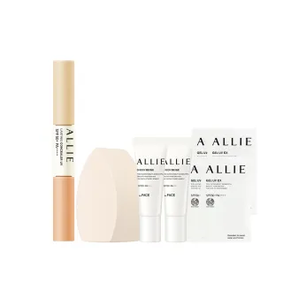 【Kanebo 佳麗寶】ALLIE 持采長豔UV美妍雙色遮瑕膏 4.2g+4.2g(加贈美妝蛋)