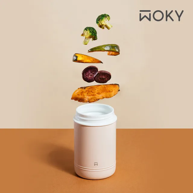 【WOKY 沃廚】JIN真瓷系列-大口真瓷食物長鮮保溫罐600ml