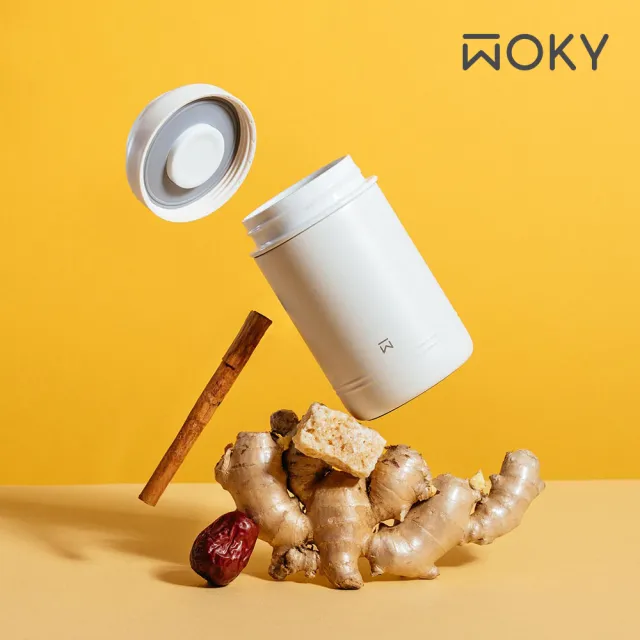 【WOKY 沃廚】JIN真瓷系列-大口真瓷食物長鮮保溫罐600ml