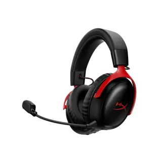 【HyperX】Cloud III S Wireless Black-Red Gaming Headset — 無線雙模式電競耳機 黑紅色(A59Z0AA)