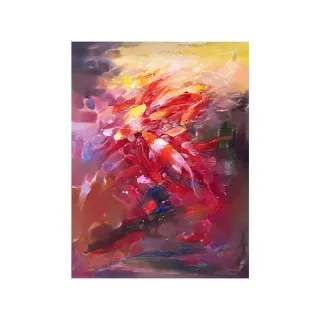 【Laart Monto 拉蒙朵】謝進偉-年年有魚(油畫)