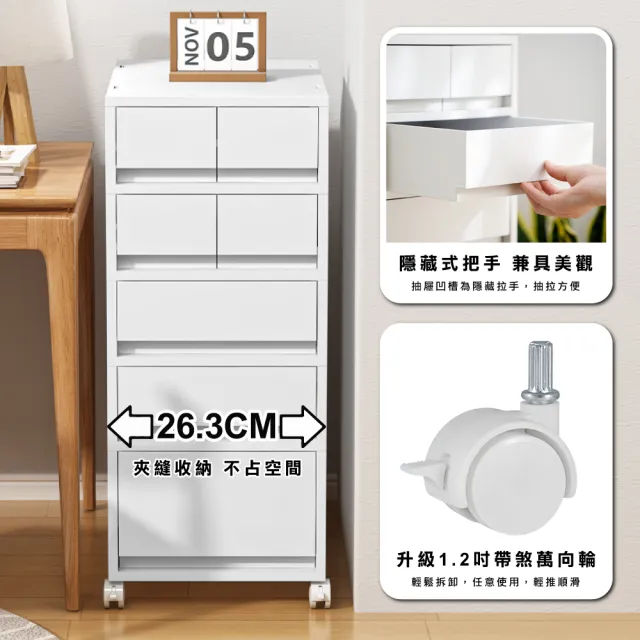 【ONE HOUSE】麥樂直角可疊式抽屜置物收納箱/收納盒/收納櫃/單層任選(1矮/2抽)