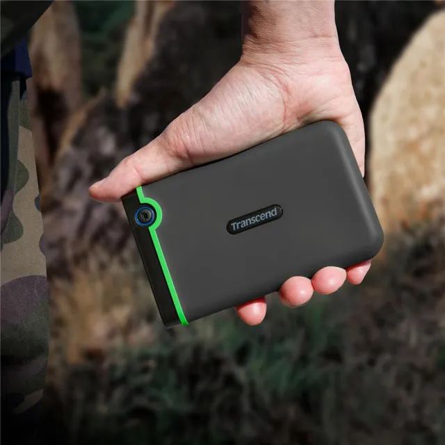 【Transcend 創見】StoreJet 25M3C 4TB 軍規 Type-C 2.5吋行動硬碟-鐵灰色(TS4TSJ25M3C 新舊包裝隨機出貨)