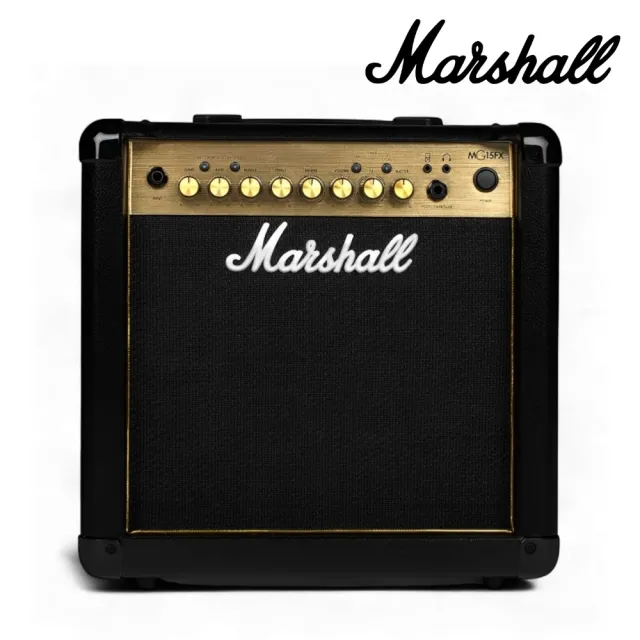 【Marshall】MG15GFX 15瓦電吉他音箱／創造經典不凡(MG15FX Gold 吉他音箱 效果音箱 樂器 Amp 喇叭)