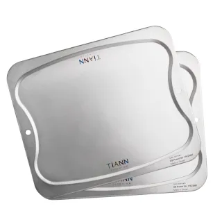 【TiANN 鈦安】專利萬用鈦砧板 大款-36x30公分 二入組(砧盤/沾板/切菜板/烘焙烤盤/露營餐盤)