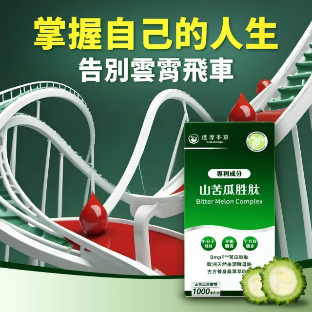 【達摩本草】BmpP美國專利山苦瓜胜肽 6入組(90顆/盒、共540顆)