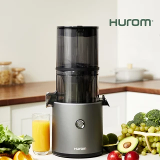 【HUROM】智能慢磨蔬果機 果汁機 酵素機(H-300E-DBBC03/TG/鐵灰色)