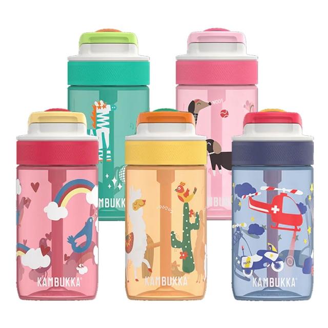 【KAMBUKKA 卡沛卡】Lagoon Tritan 趣吸瓶 400ml/多色任選(吸管杯/運動水壺/運動水瓶/兒童水壺)