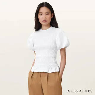 【ALLSAINTS】DAEL 蓬鬆泡泡造型上衣-白 W013JD(修身版型)