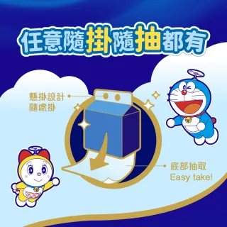 【TEMPO】哆啦Ａ夢4層隨掛隨抽奢柔衛生紙(180抽/10入/箱)