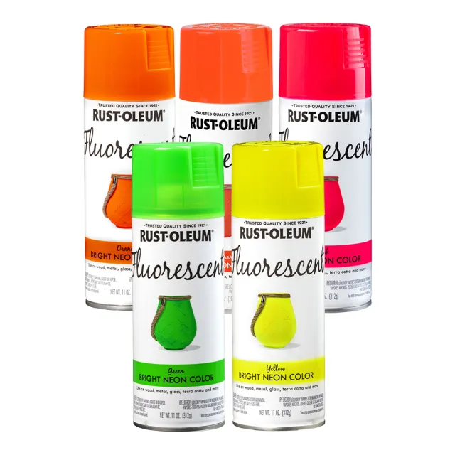 【RUST-OLEUM 樂立恩塗料】螢光噴漆 多色澤(平光／312g)