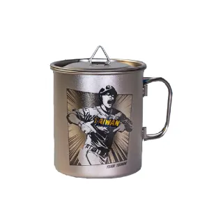 【Keith】2025限量款 Team Taiwan 雷雕鈦杯450ml Ti3204-K(悠遊戶外)