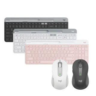 Logitech 羅技 鍵鼠組 K580 超薄跨平台藍牙鍵盤+M650多工靜音無線滑鼠