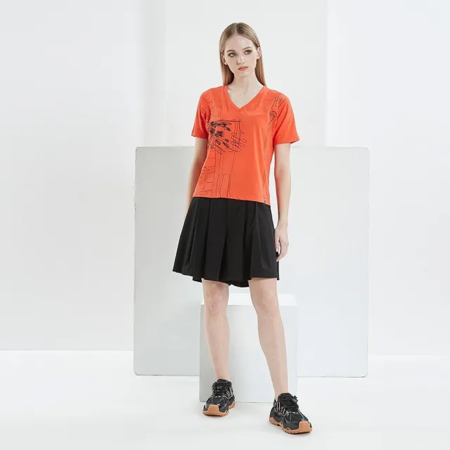 【ICHE 衣哲】Cop.Copine 法國原裝進口輕時尚優雅百褶造型褲裙