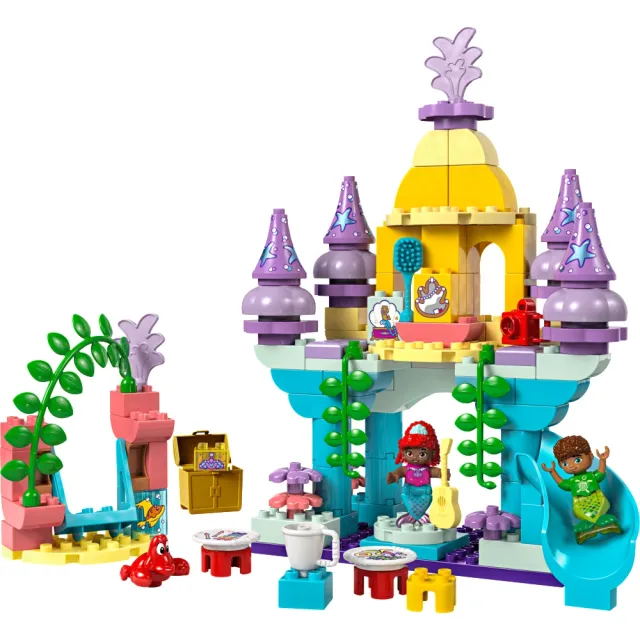 【LEGO 樂高】得寶系列 10435 愛麗兒的神奇海底宮殿(Ariel’s Magical Underwater Palace 學齡前玩具 禮物)