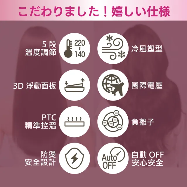 【SAKANO KEN】2025冷風直捲兩用離子夾24MM(離子夾/直捲兩用離子夾/冷風塑形/直捲兩用/捲髮器)