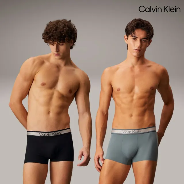 【CALVIN KLEIN】官方旗艦館 CK 同色標誌低腰 x 絲質針織低腰 平口內褲 多款任選