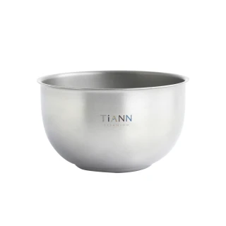 【TiANN 鈦安】純鈦雙層 鈦碗(550ml)