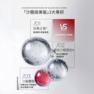【VS 沙宣】洗髮乳/潤髮乳750mlx3入組(深層滋潤/清盈柔順/護色亮澤/保濕去屑/直順柔滑)