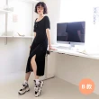 【OB 嚴選】觸膚柔軟懶人洋裝(涼感、冰箱、休閒、約會、渡假風)